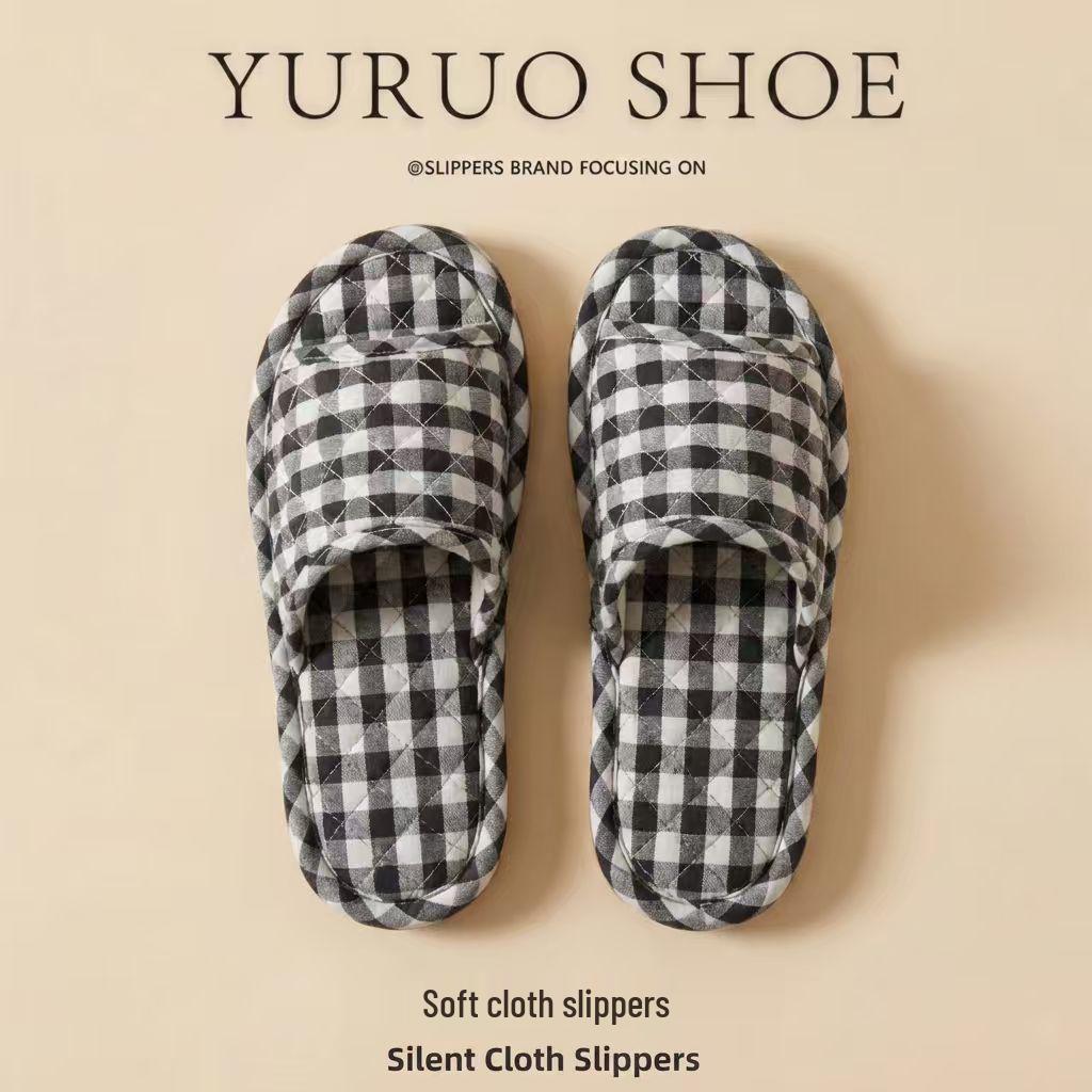 2025 Unisex Linen Slippers: Silent, Non-slip Cotton for All Seasons, Ideal for Home and Indoor Wooden Floors.
