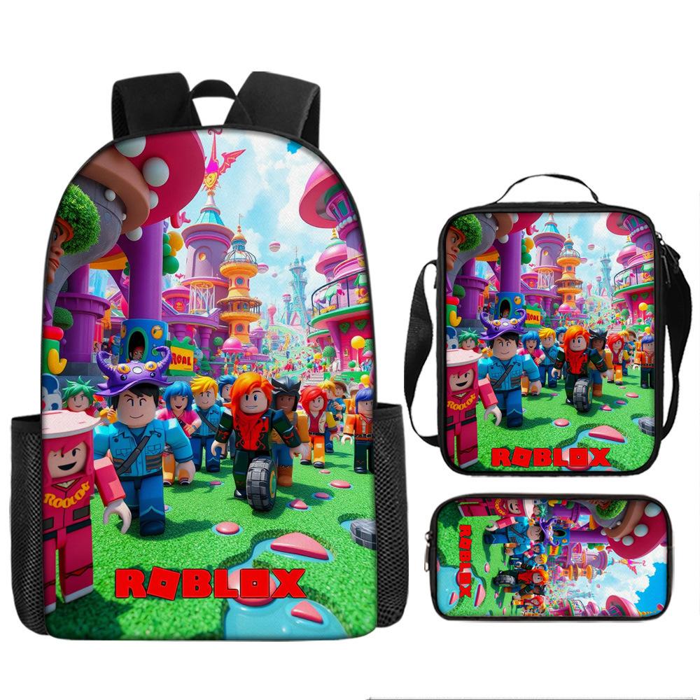 Robles Backpack Three-Piece Children'S Cartoon Backpack Large Capacity School Bag
