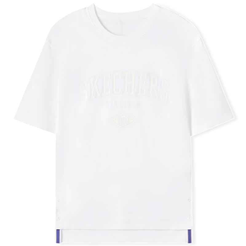 Skechers Women s Knitted Short-Sleeve T-Shirt M