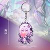 5Cm Acrylic Key Buckle for Honkai: Star Rail Phainon Acheron Castorice Anaxa Character Peripheral Keychain Pendant Premium Gift