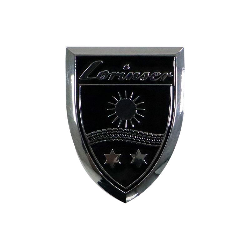 1Pc Lorinser shield badge side fender emblem car stickers For Mercedes-Benz VS class refit lorinser rear trunk car accessories