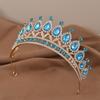 Metal Princess Tiara Shiny Rhinestone Crown Fashion Baroque Crown  Girls