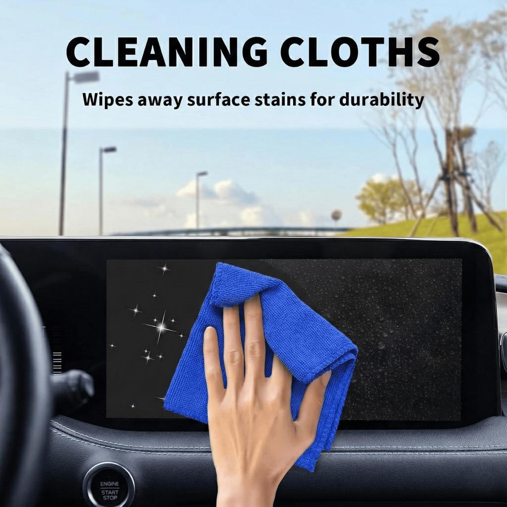 Car Screen Cleaner Spray & Wipe Kit for Tesla EV Touch Screen Dashboard GPS Navigation Monitor Laptop Phone