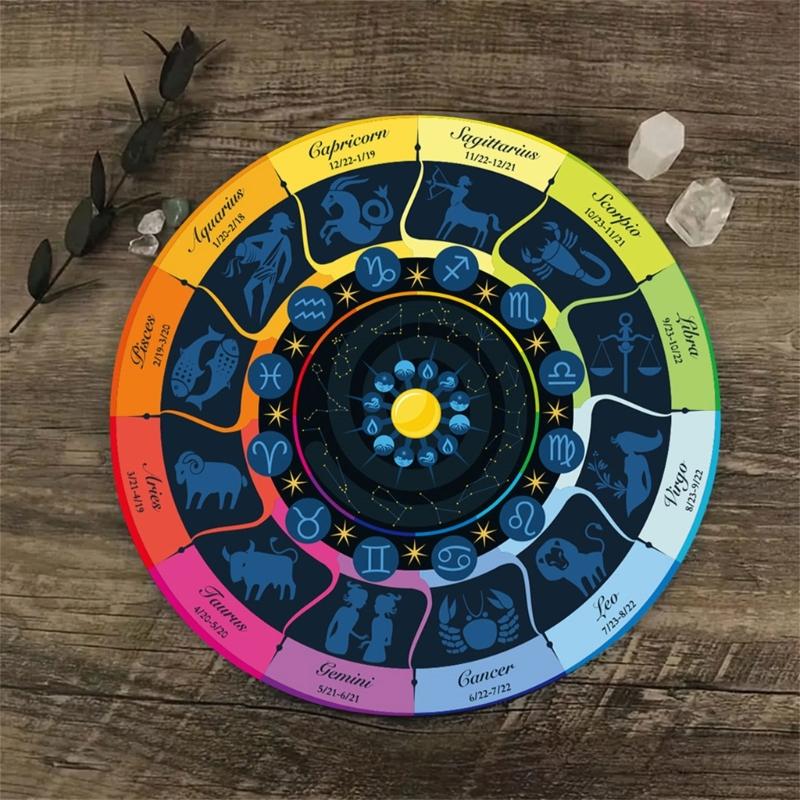 Pendelmatte Sternbilder Mauspads Gummi Divinationsmatte Wünschelruten Zeremonienmatte für Schreibtischdekoration
