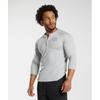 Gymshark Legacy Henley Light Grey Marl A5a3c Gbfg