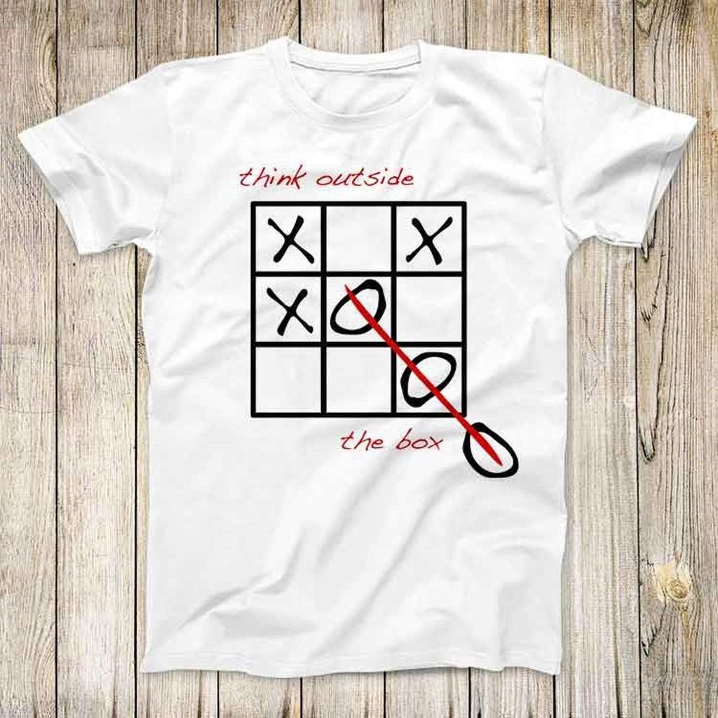 OXO Game XOX Think Outside The Box Top Tee Best Cute Gift Mens Women Unisex T-Shirt 3073