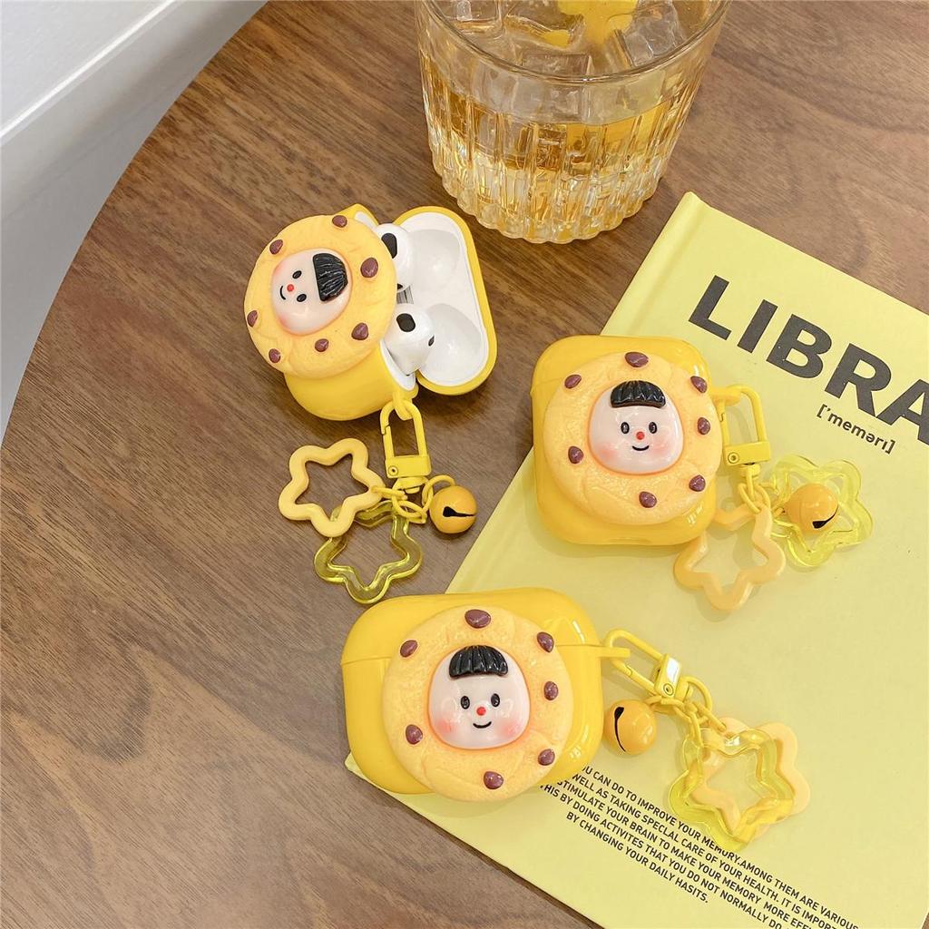 Cartoon Biscuit AirPods Pro 2nd Gen Protective Case for Kids