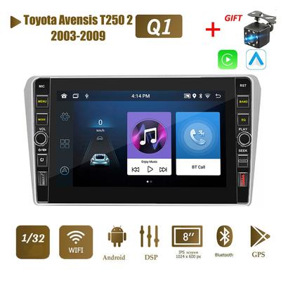8 inch pentru Toyota Avensis T250 2 2003-2009 cu buton butonul Android Radio Auto Player Multimedia Navigatie Stereo GPS 2 Din 1+32GB