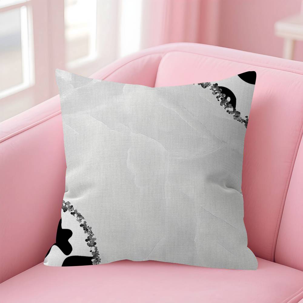 Black And White Cow Print Cushion Cover Pillowcase Upholstery Sofa Throw Pillow Home Decor Pillowcas