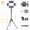 U800 600 LED Video Panel Light Kit Camera Light Studio Photography Lamp Dimmable 3200-5600K for Gaming Stream Conference Makeup