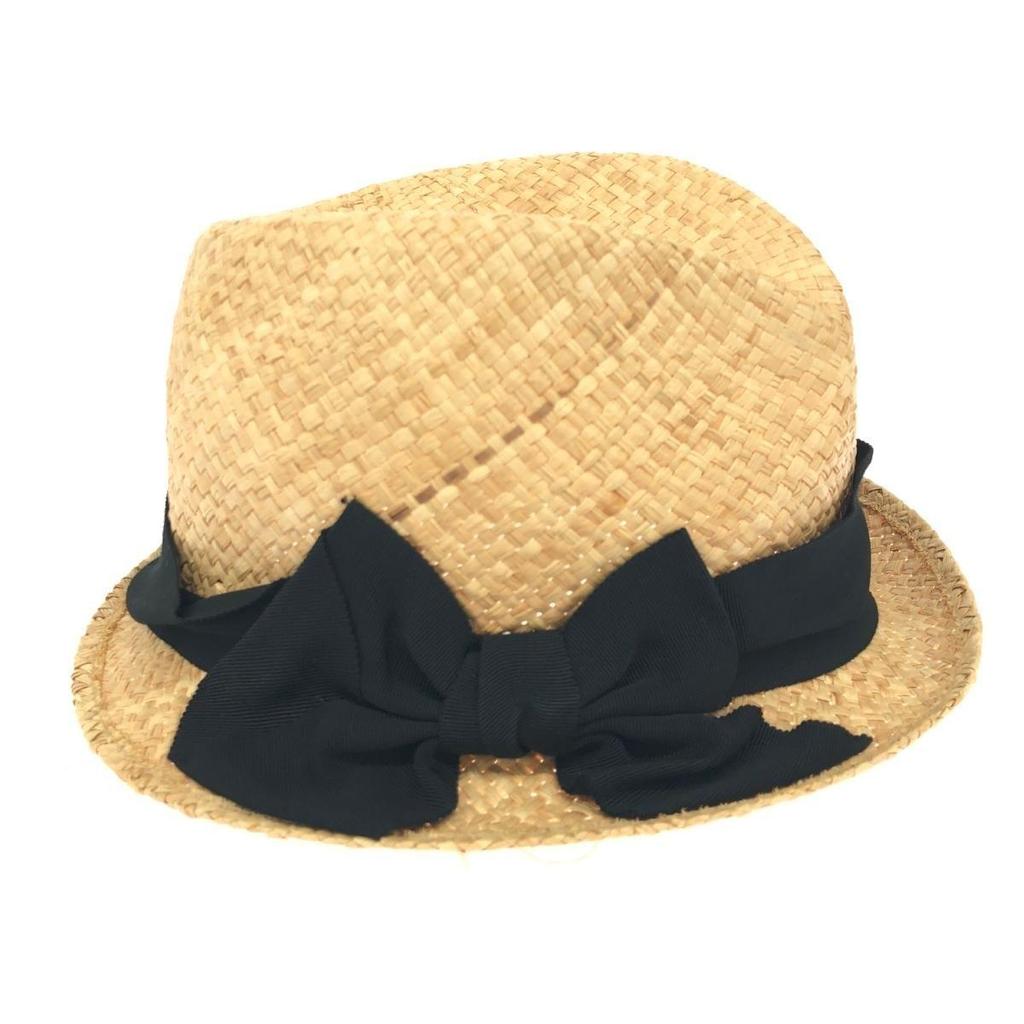 Used CA4LA Kashira Straw Hat Ribbon Black/Beige Women's / 240001171995