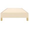 Vidaxl Bettrahmen Ohne Matratze Cremefarben 90X190 Cm Stoff
