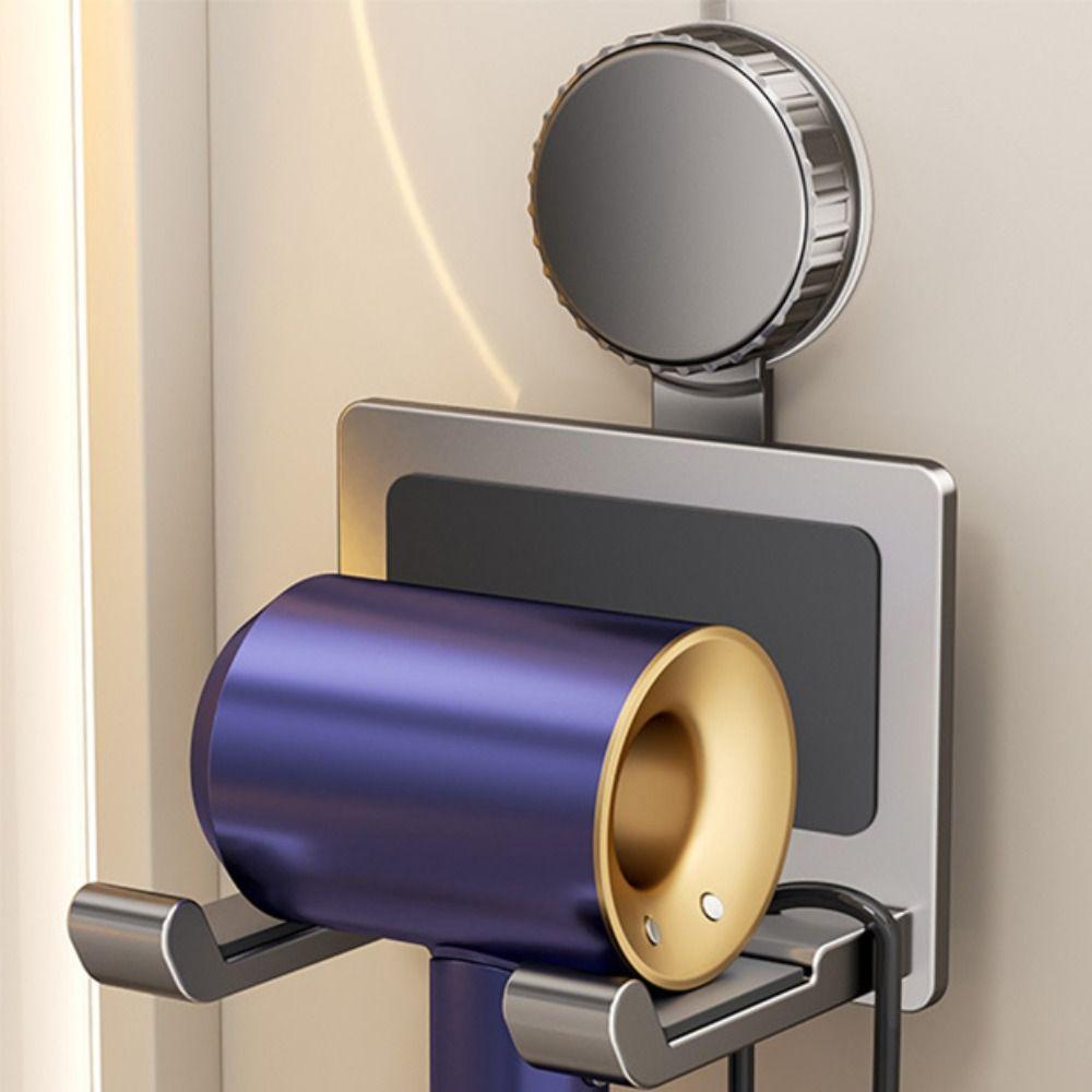 Punch-Free Hairdryer Straightener Stand Wall Mounted Hair Dryer Rack  Barber