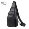 Satchi Męska Torba Crossbody ze Skóry Kangurzej na Klatkę Piersiową - Modny Casualowy Plecak ze Skóry Bydlęcej