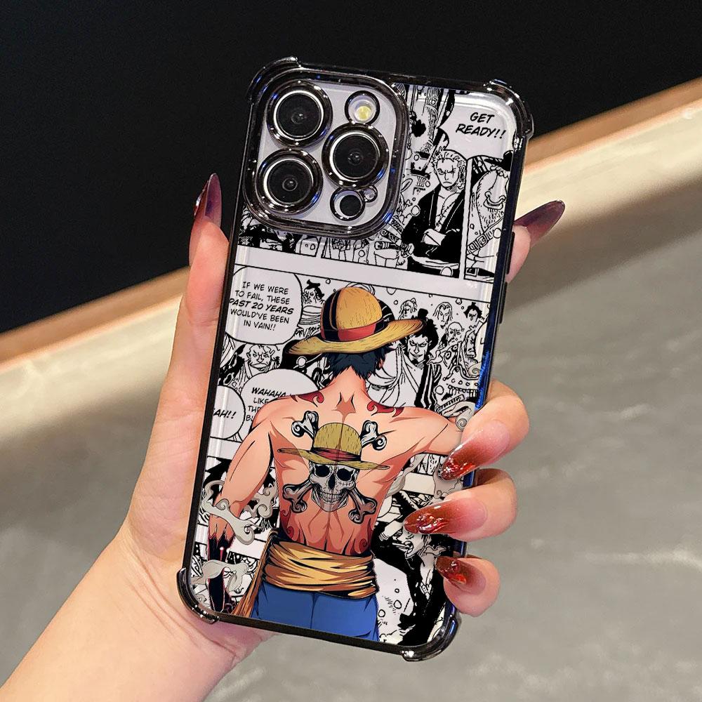Anime O-One Pieces Shanks Soft Funda For iPhone 17 Pro 16 15 14 13 12 11 Pro Max Case 17 Plus 17E 16E 17Air Silicone Phone Cover
