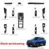 Car Interior Sticker For HONGQI HS5 2019-2025 Lifting Window Panel Decal Inner Door Gear Box Dashboard Film Auto Accessories