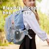 Protective Case with Keychain Silicone Case Anti-Drop Shockproof Anti-lost Protective Case Washable for Samsung Galaxy SmartTag2