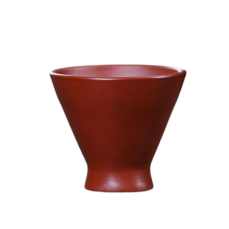 

2pc/lot Yixing Zisha Cone Teacup Antique Tea Bowl Tea Cup Set Tea-tasting Meditation Cup Chazhan Master Cups Ornaments 50ml
