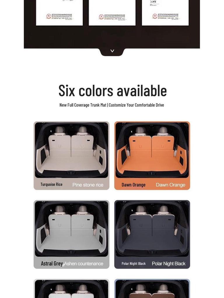 Compatible with 25 Deep Blue S09 Models: Custom Trunk Mat for Interior Modification.