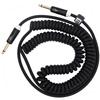 Aestivate Guitar Coil Cable Bass Shield Curled Cord 6.35mm 10ft3m (Black)