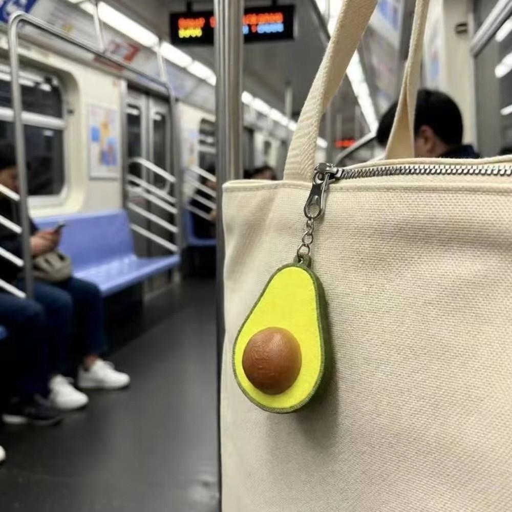 Calming Sensory Avocado Clicker Keychain Funny Finger Button Pendant New Bag Pendant Teens Adult