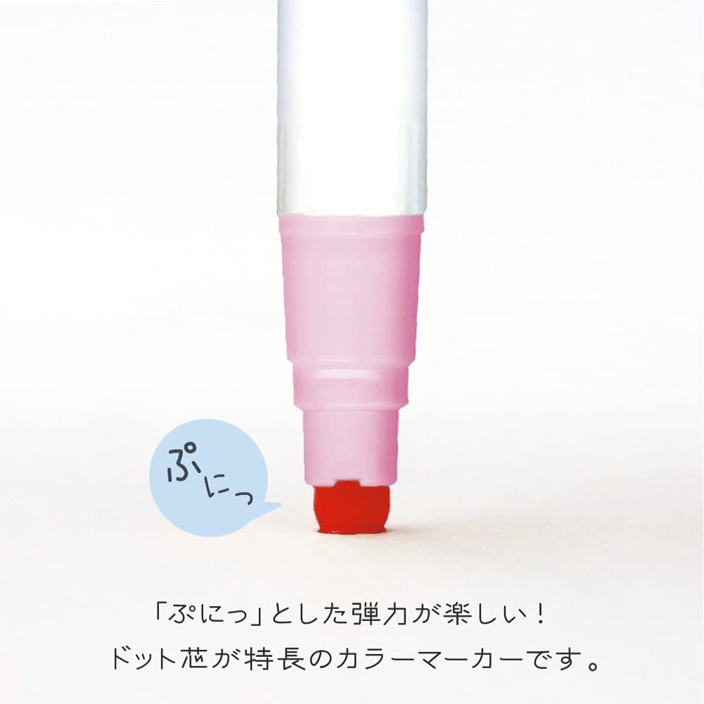 Kuretake Water-Based Pens ZIG Clean Color Dot Mild Color Set TCSD-6100/6V