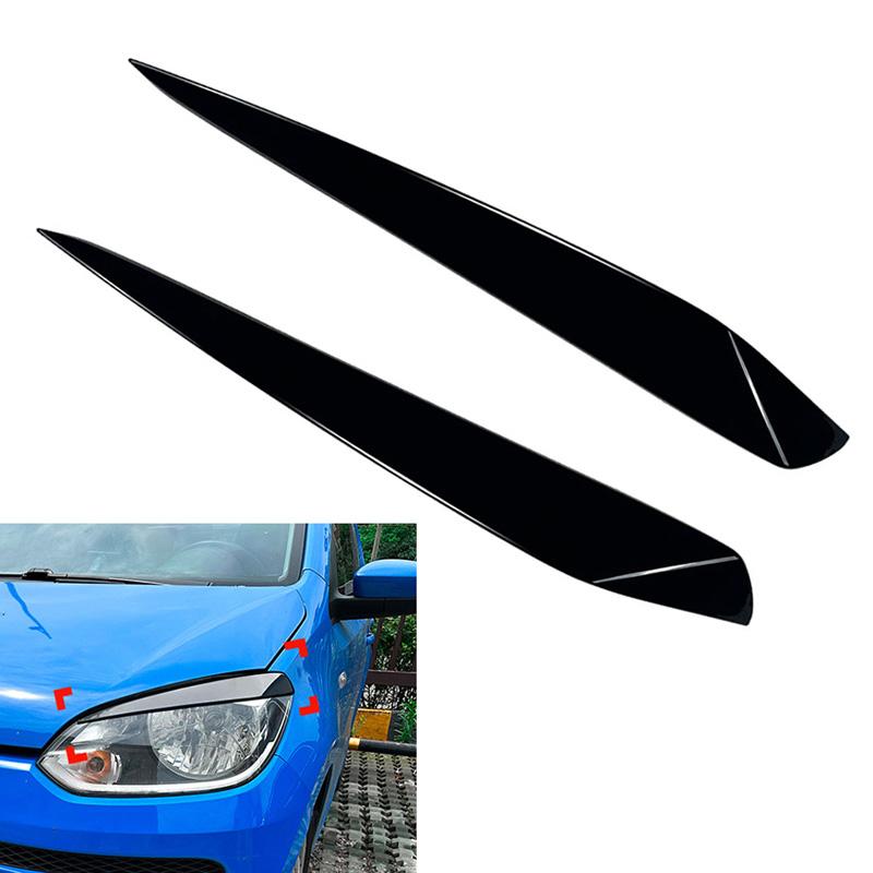 Decorazione Sopracciglio Fari Auto in Plastica ABS Per VW UP 2011 2012 2013 2014 2015 Adesivo Trim Copertura Fari Accessori