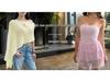 Di Yun Strapless Ruffle Tank Top - Women's Y2K Spring/Summer Fashion