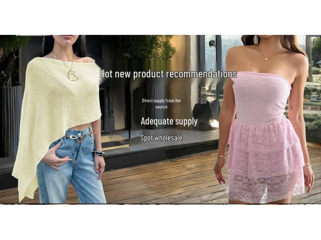 Di Yun Strapless Ruffle Tank Top - Women's Y2K Spring/Summer Fashion
