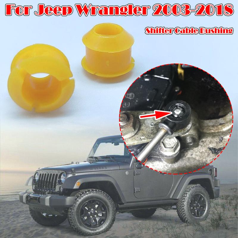 2/4 Stück Für Jeep Wrangler 03-2018 Schaltkabelbuchse Automatikschaltung Reparatur Gangwähler Schaltgestänge Endgelenk Gummitülle