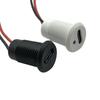 Luminous Waterproof USB-C Round Screw Thread Female Connector Charging Port
