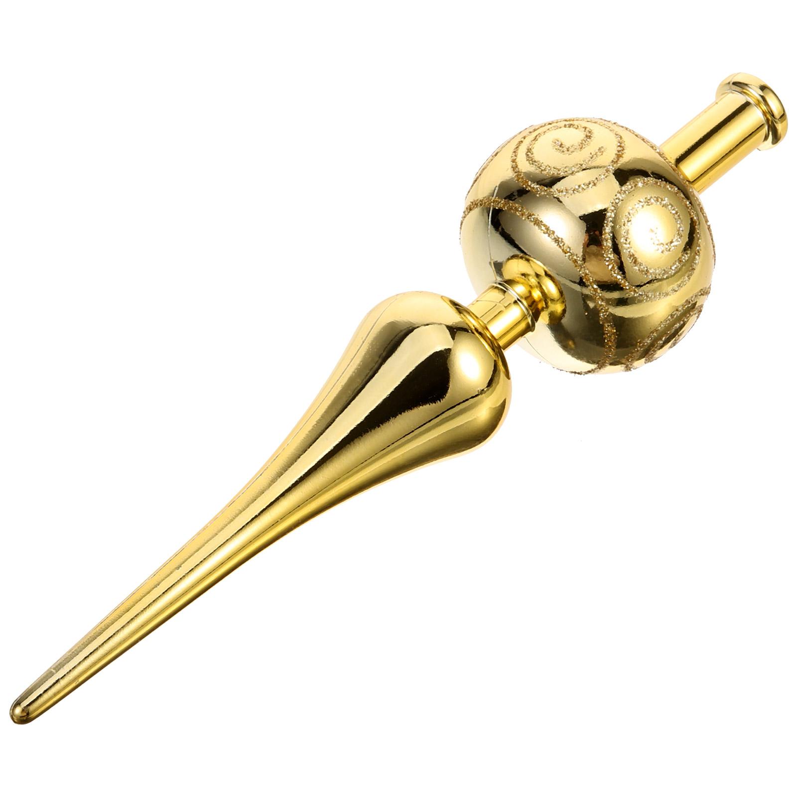 

Прикраса для різдвяної ялинки Офіс Різдвяний орнамент Топпери Метелик Верхівка дерева Дві чудові прикраси для вечірок Пластик Широке використання Готель золотистий