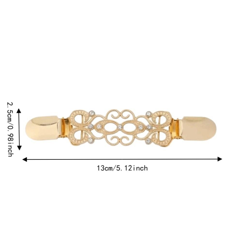4 pcs Zinc Zinc Alloy Sweater Clips Flower Shawl Collar Clips Outfit Decoration Clothing Fastener Clips Shirt