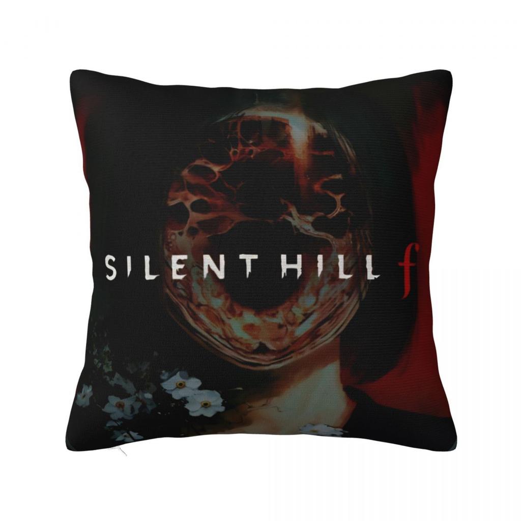 Silent Hill F Video Game Horror Halloween Pillowcase Merch Soft Cushion Cover Pillow Covers Seater Decor Zipper Multi Size