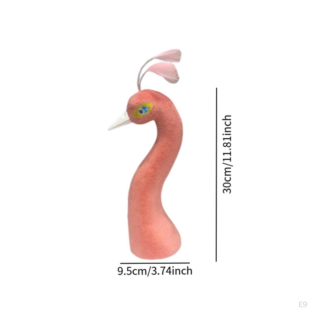 Floral Arrangement Supplies with Peacock Mannequin Head for Living Room and Evening Events