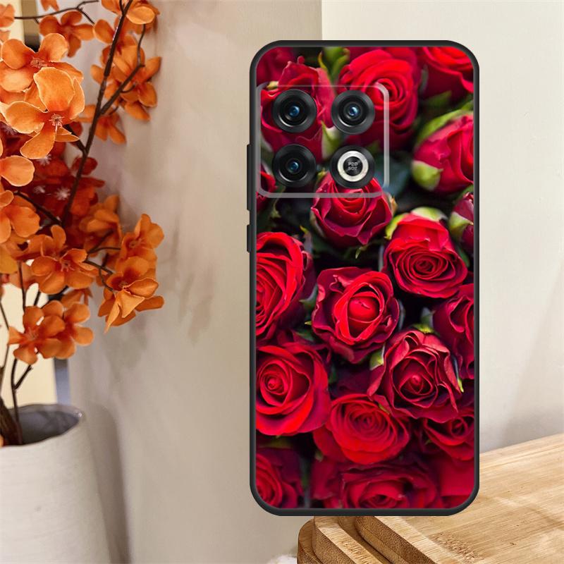 

Red Rose Flower Funda For OnePlus 13R 13 12 12R 11 10 Pro 8T 10T OnePlus Nord 4 CE 2 3 Lite N30 N20 N10 Case OnePlus 9