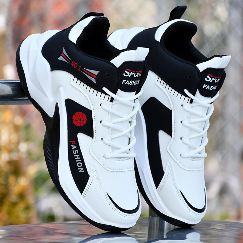 Basketball shoes men's shoes 2026 spring and summer new men's mid-top shoes mesh breathable non-slip student versatile sports shoes