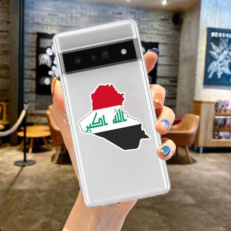 Saddam Hussein Iraq Flag Phone Case For Google Pixel 8 7 6 Pro 6A 5 4 5A 4A 3A XL 5G Silicone Shockproof Soft Clear Cover Fundas