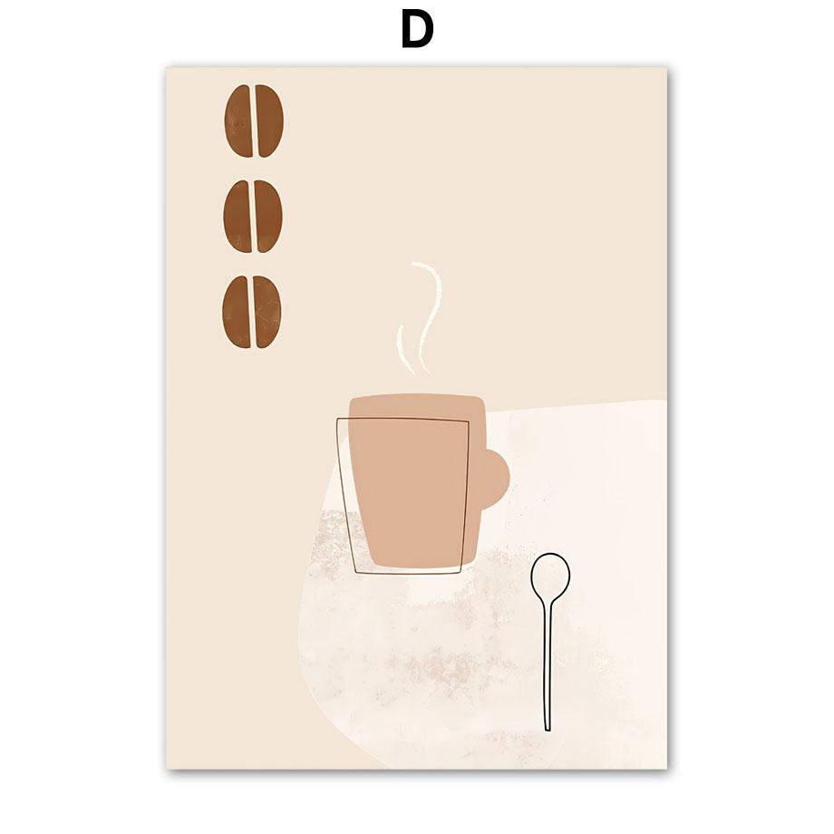 Coffee Minimalist Cups Coffee Culture Cafe Wall Art Prints Posters Nordic Canvas Paintings Picture  Kitchen Hotel Bar Home Decor