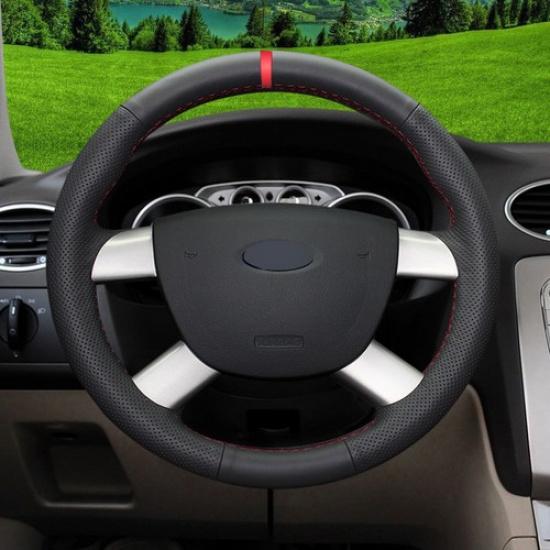 Car Steering Wheel Cover Red Mark for Ford Escape 2008-2011 Focus 2 2005-2011