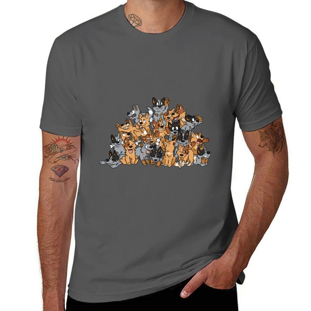 Cattle Dog Pile Tshirt Big Size Daily Wear Tshirt