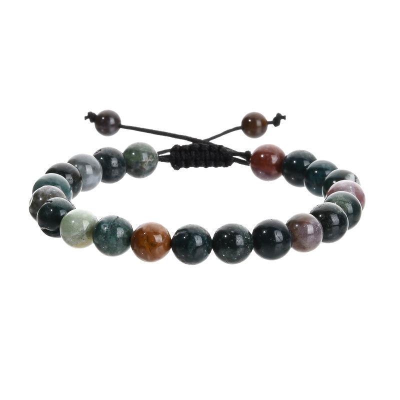 Leisure and Fashion Series Hand Chain Natural Stone Jade Mix and Match Weaving Bracelet Ornaments Gift