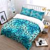Alphabet Pattern Decorative Set Bedding Set with 1 Duvet Cover 2 Pillowcases Single Double King Queen, Gift