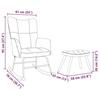VidaXL Chaise à bascule avec repose-pied Gris clair Tissu, chaise, chaise de relaxation, fauteuil relax, chaise de salon, 4016800