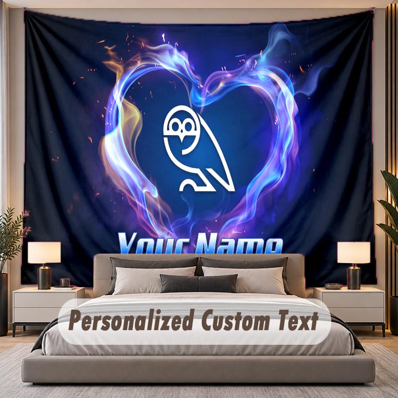 Custom Name Text Tapestry Sheffield Wednesday FC Personalized Polyester Wall Tapestry For Bedroom And Room
