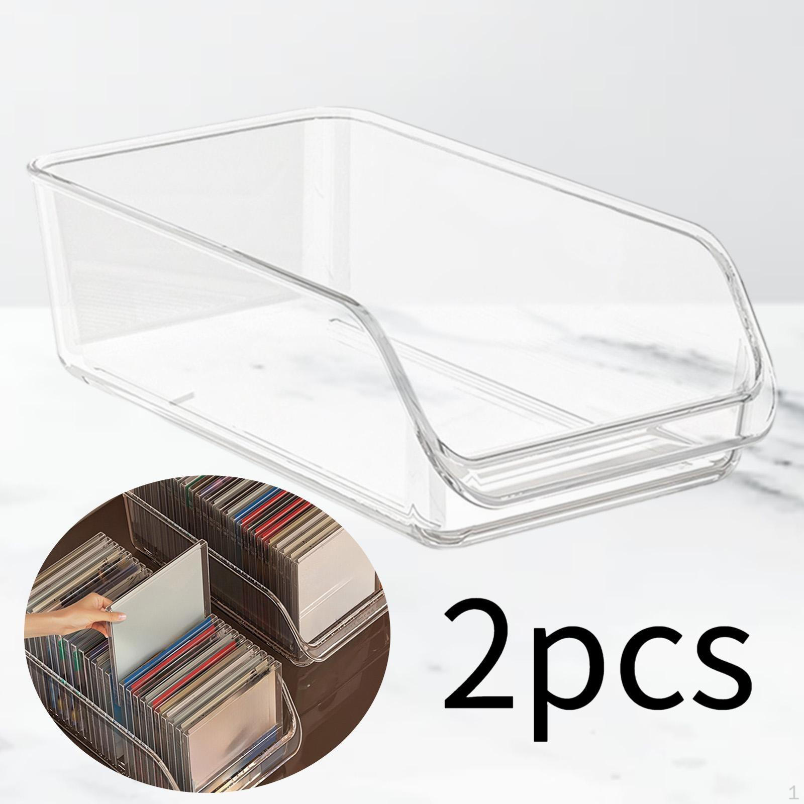 

Коробка для хранения CD Альбом Органайзер Чехол Держатель для DVD для спальни Домашний письменный стол 2 Pieces