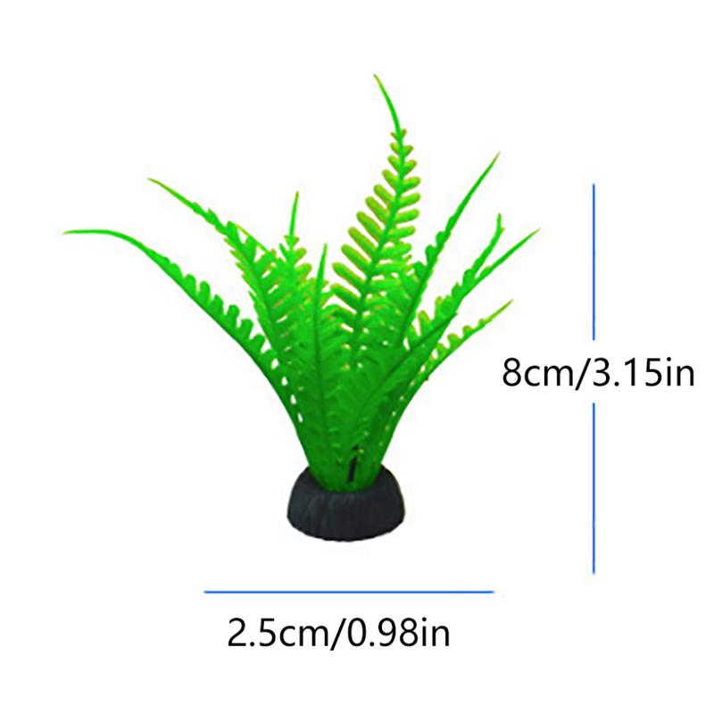 5Pcs Artificial Aquarium Decorative Pvc Aquatic Plants Simulation Water Weeds Ornament Fish Tank Grass Decoration Accessories