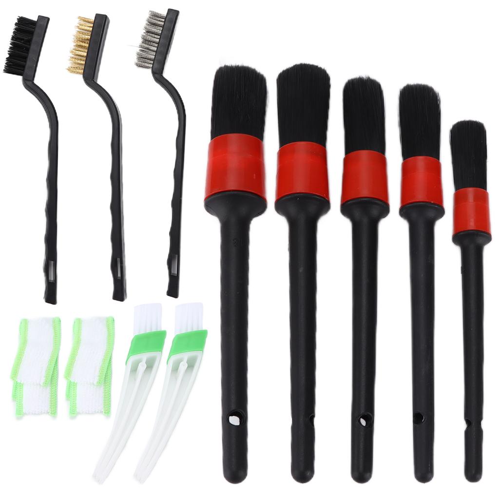 12pcs Car Detailing Brushes Auto Wheel Cleaning Tool Kit for Interior Exterior Dashboard Seat