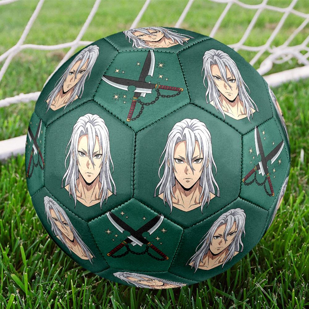 1pc Demon Slayer Kimetsu no Yaiba Soccer Ball Size 5 Indoor Soccer Ball Fashion Colorful Backyard Game - Great For Sports Fans Gift HE17