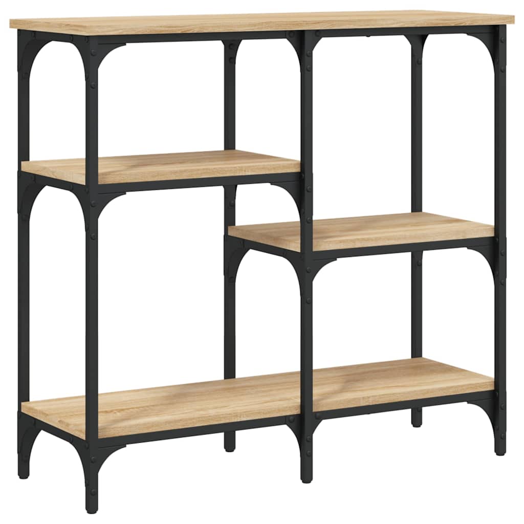 Console Table Sonoma Oak 80 X 29 X 75 Cm Particleboard